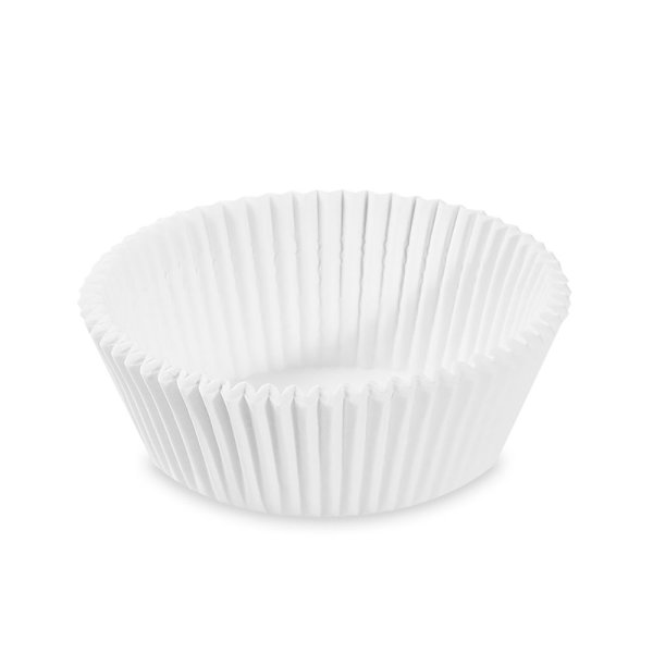 1000 Stk. Gebäckkapseln Muffinförmchen weiß Ø 60x27 mm